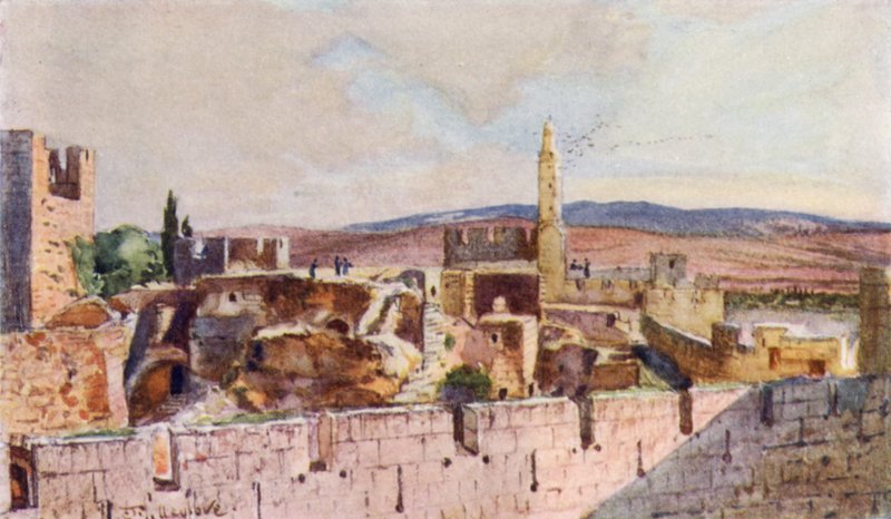 Del af citadellet i Jerusalem af John Fulleylove