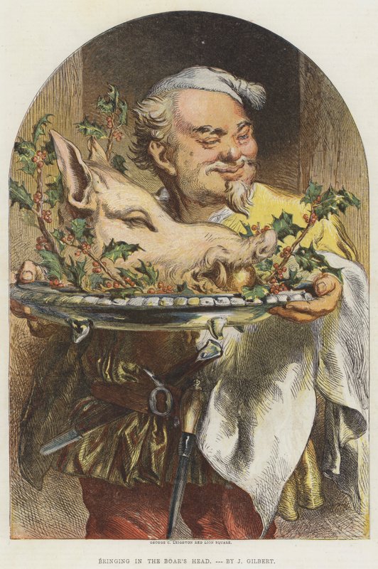 Indbringelse af Ornehovedet af John Gilbert