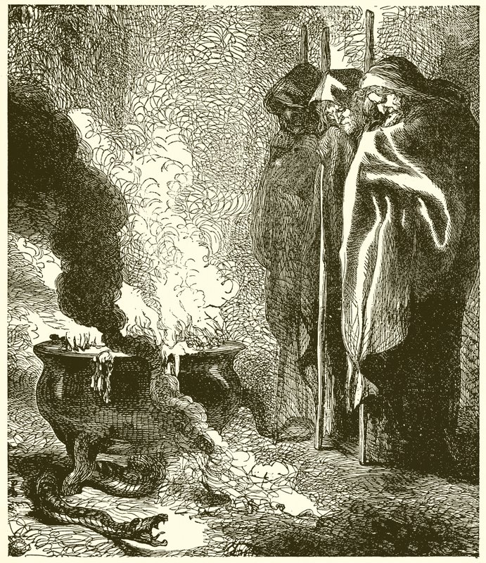 Macbeth: De tre hekse af John Gilbert