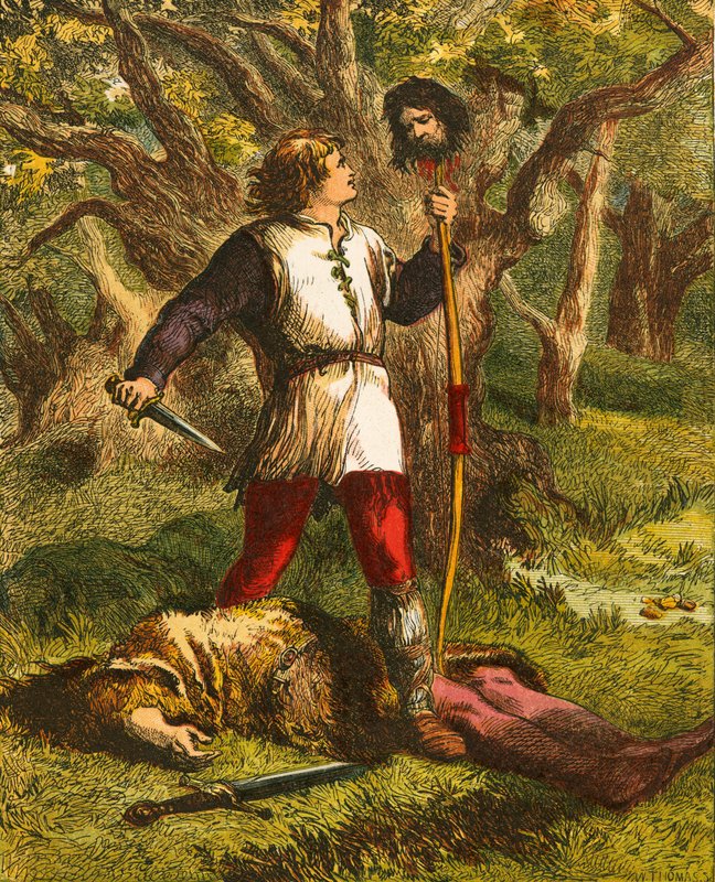 Robin Hood og Guy of Gisborne af John Gilbert