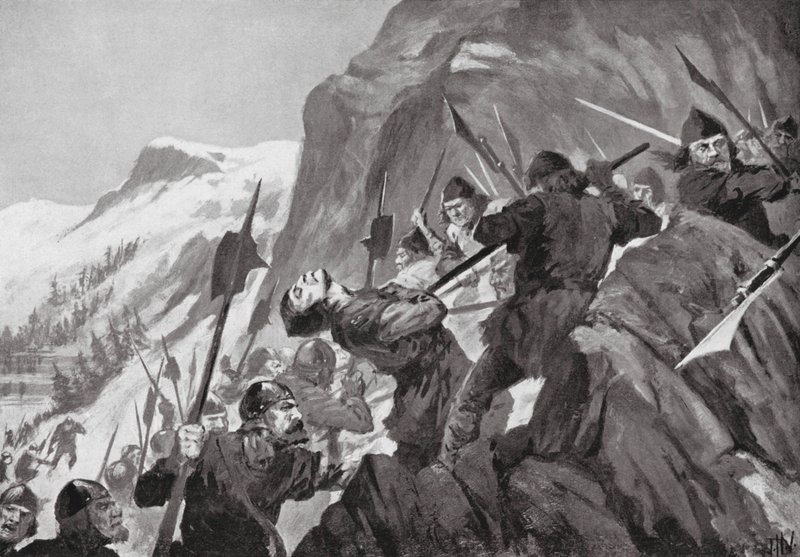 Slaget ved Morgarten af John Harris Valda