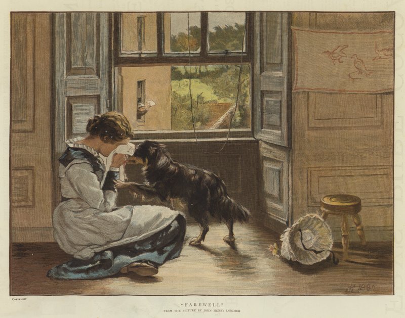 Farvel (chromolitho) af John Henry Lorimer