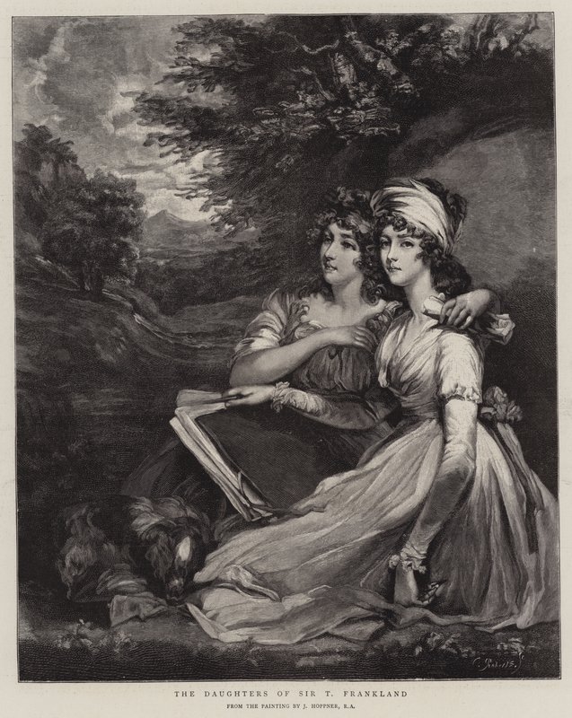Sir T Franklands døtre af John Hoppner