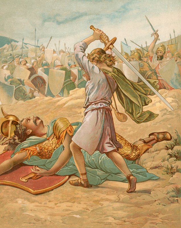 David er ved at dræbe Goliat af John Lawson