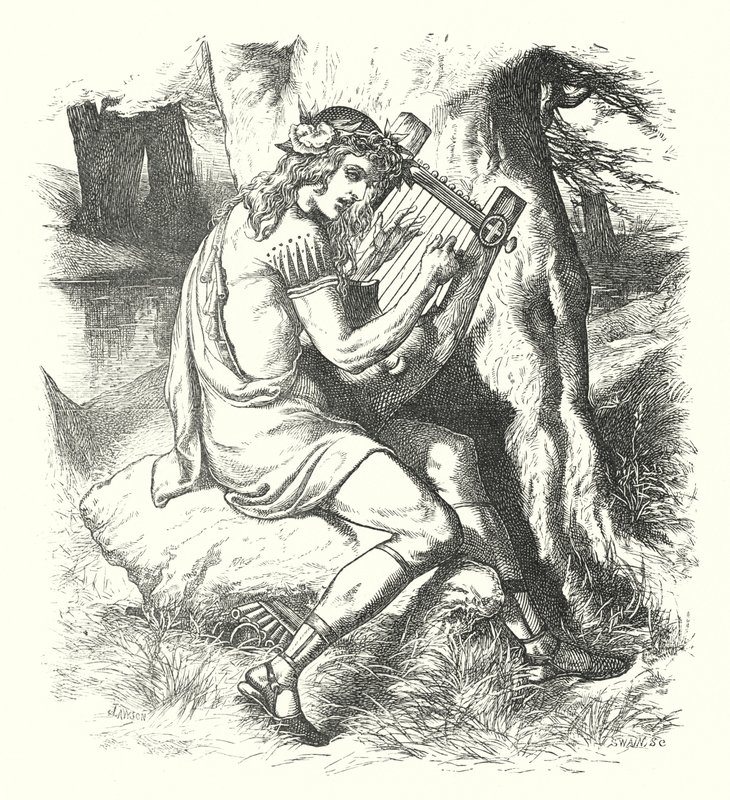 Oberons død (gravering) af John Lawson