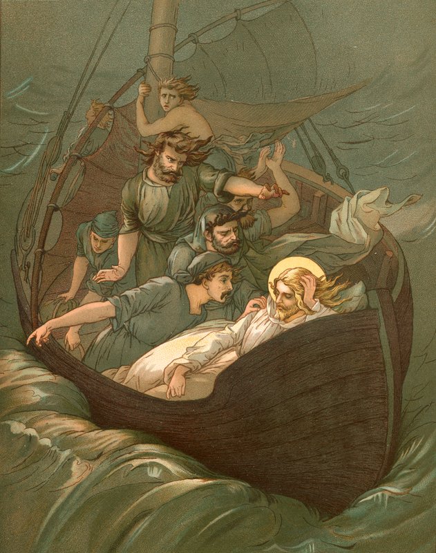 Jesus sover under stormen af John Lawson