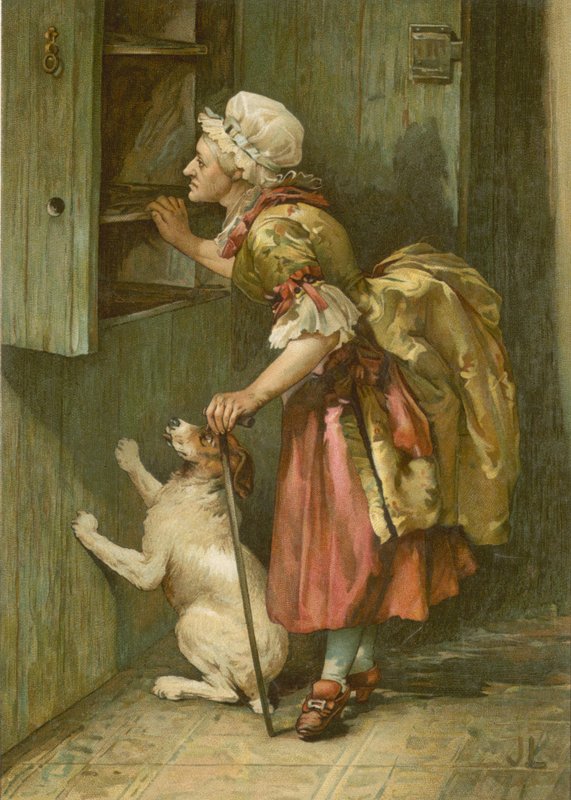 Old Mother Hubbard (chromolitho) af John Lawson