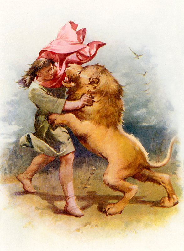 Samson dræber løven af John Lawson