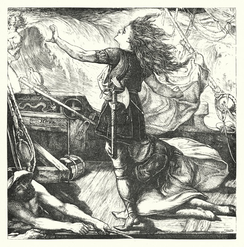 Kong Warwolfs død (gravering) af John Lawson