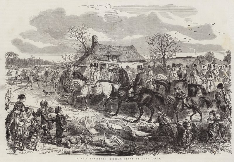 En rigtig juleferie af John Leech