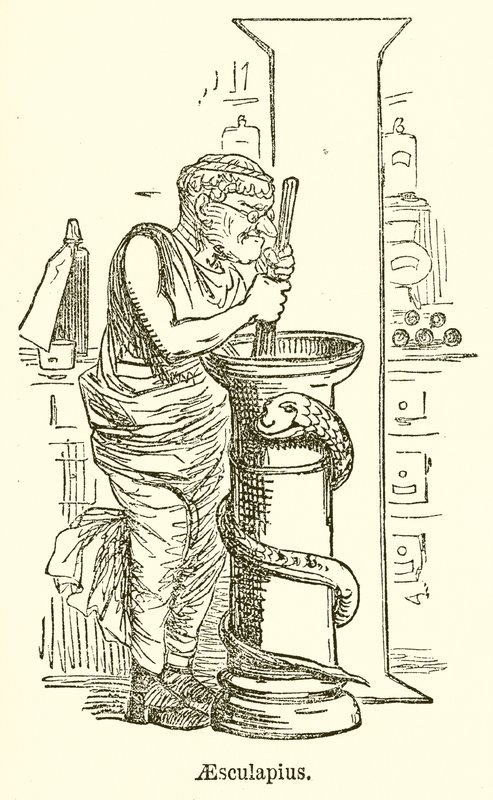 Aesculapius af John Leech
