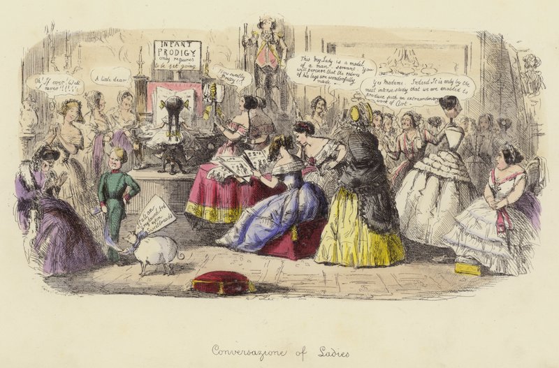 Kvinders samtale af John Leech