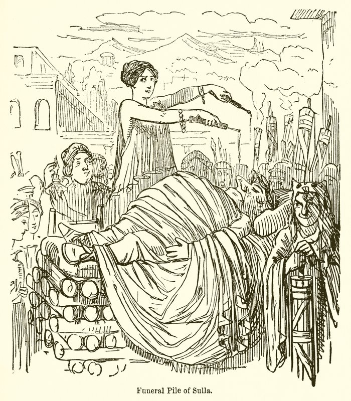 Begravelsesbunke af Sulla af John Leech