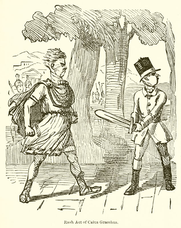 Udslætshandling af Caius Gracchus af John Leech