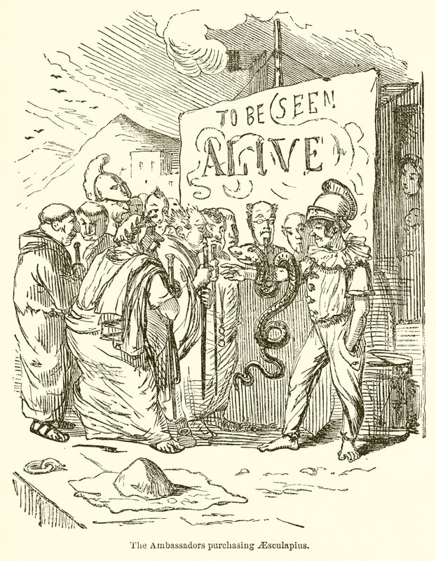 Ambassadørerne køber Aesculapius af John Leech
