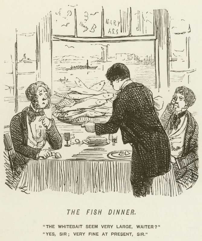Fiskemiddagen af John Leech