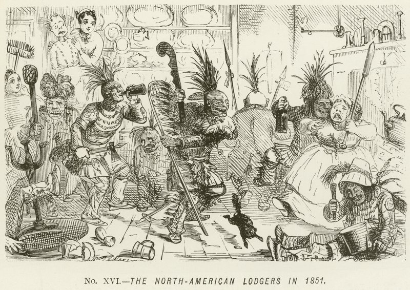De nordamerikanske logerende i 1851 af John Leech