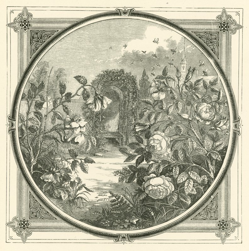 Bier rører ikke falmende blomster (gravering) af John Leighton