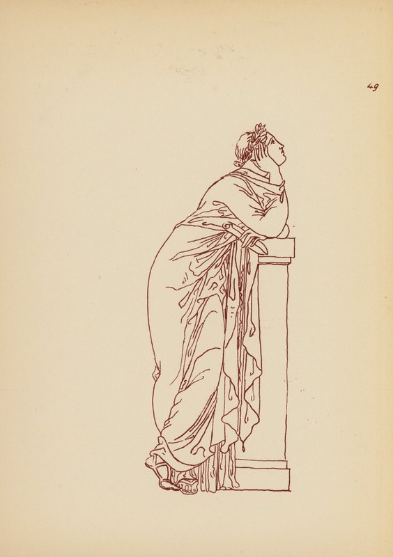 Antikt græsk kvindedragt (litho) af John Moyr Smith