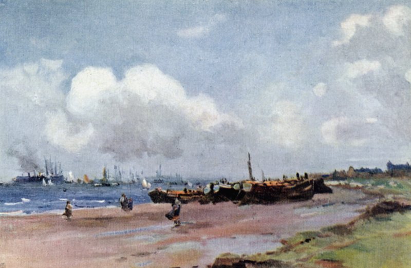 Gravesend (farve litho) af John Muirhead