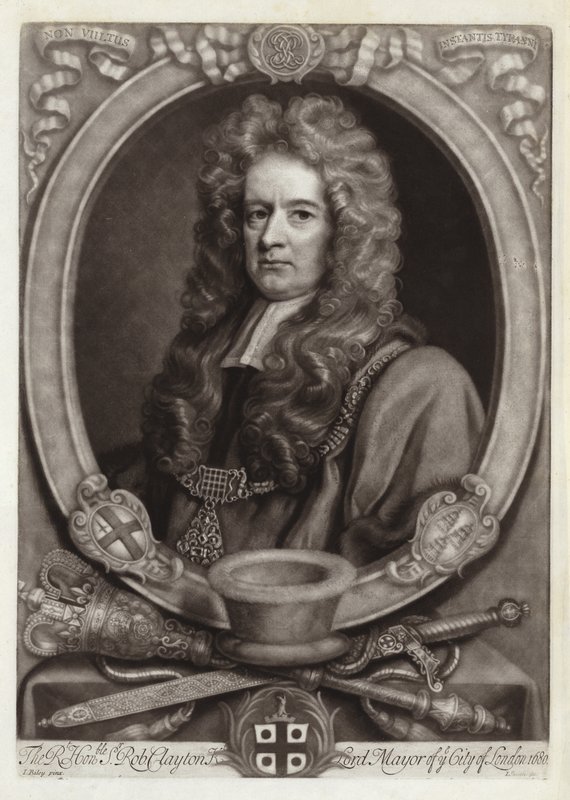 Portræt af Sir Robert Clayton af John Riley