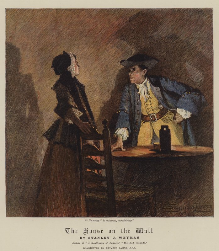 Huset på væggen (chromolitho) af John Seymour Lucas