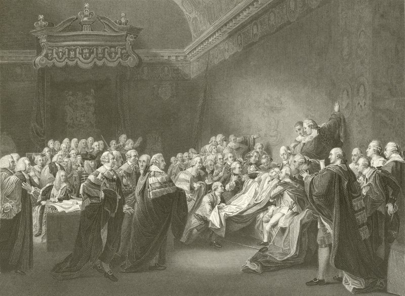 Jarlen af Chathams død af John Singleton Copley