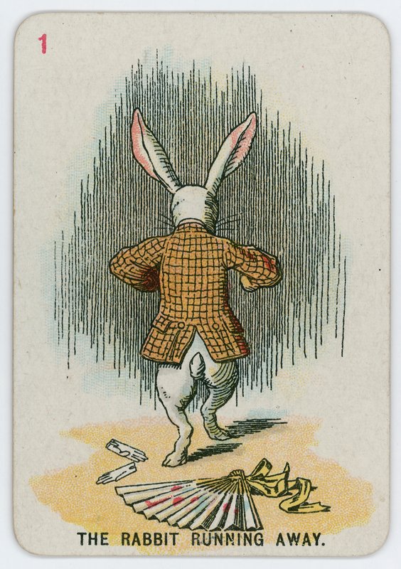 Kaninen løber væk af John Tenniel