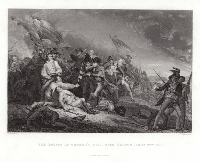 Slaget ved Bunker Hill af John Trumbull