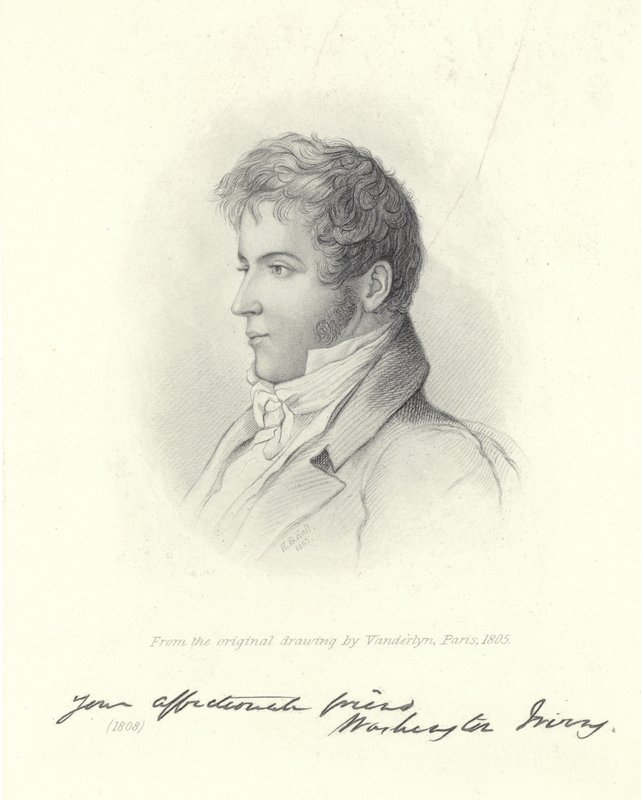 Portræt af Washington Irving af John Vanderlyn