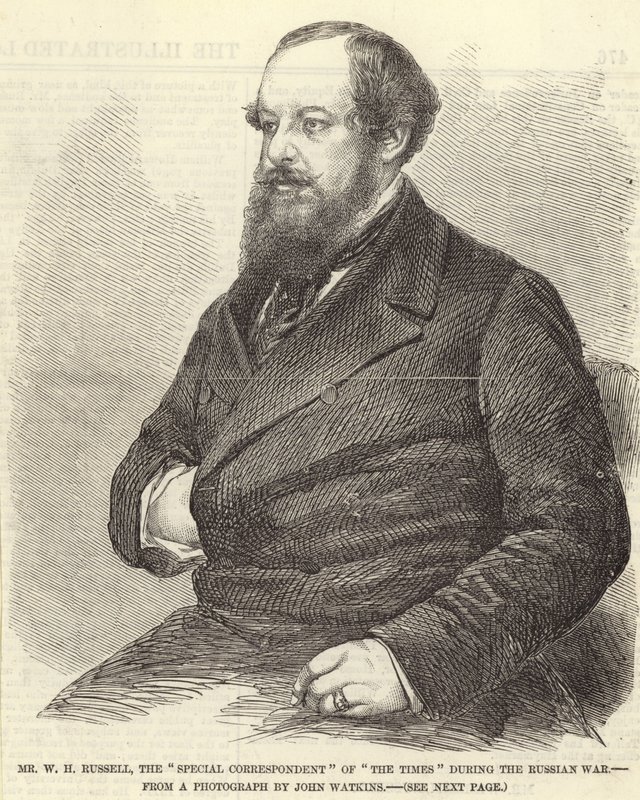 Portræt af Sir William Howard Russell af John Watkins