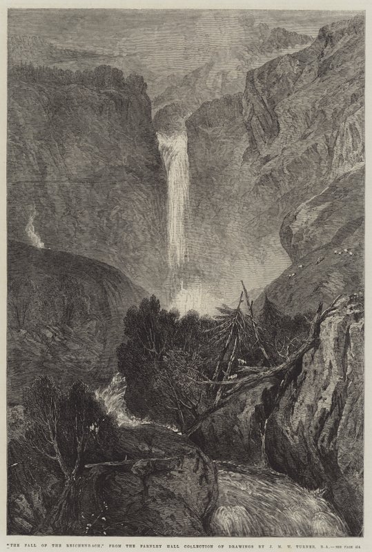 Reichenbachs fald af Joseph Mallord William Turner