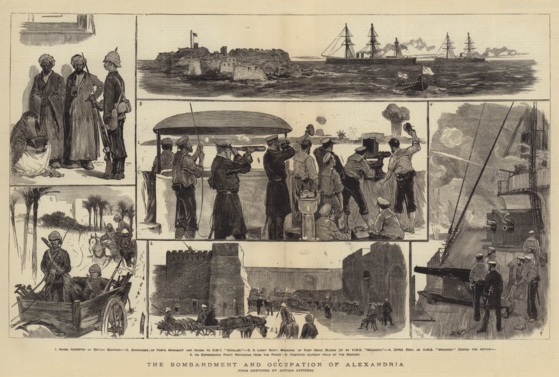 Bombardementet og besættelsen af Alexandria af Joseph Nash