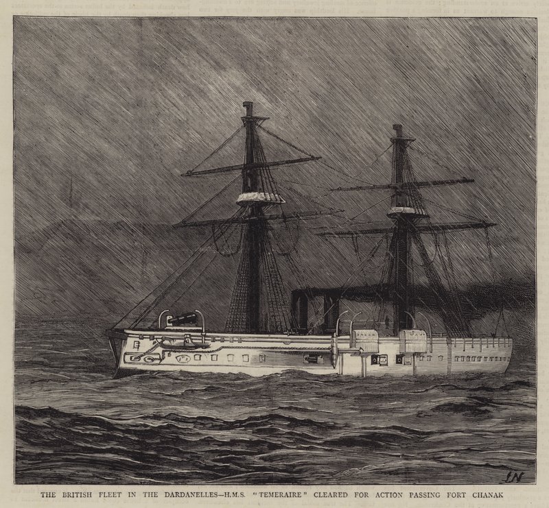 Den britiske flåde i Dardanellerne af Joseph Nash