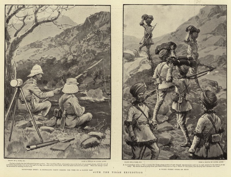 Med Tirah-ekspeditionen af Joseph Nash