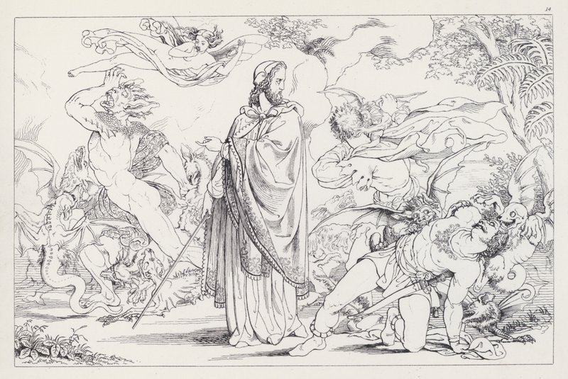 Shakespeares Stormen, Akt IV, Scene 1 af Joseph Noel after Paton