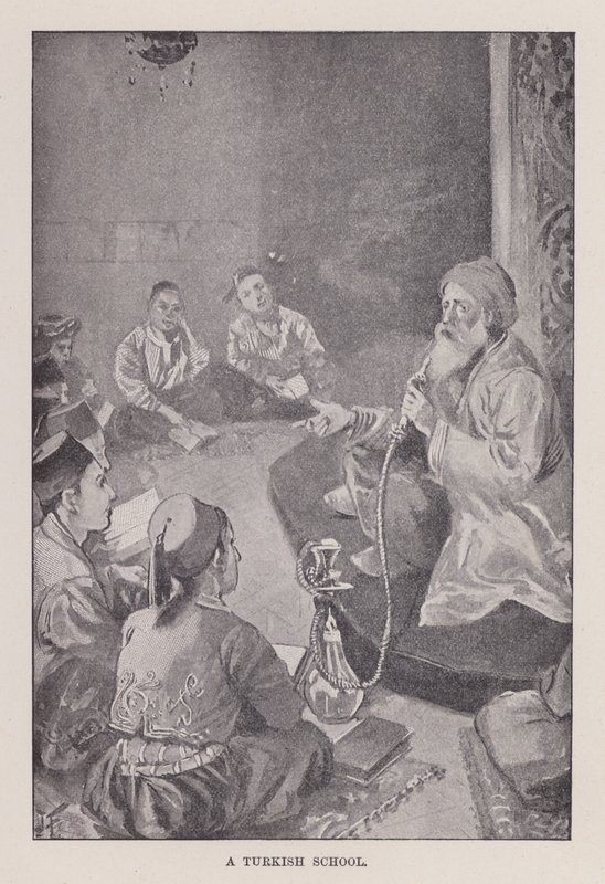 En tyrkisk skole (litho) af Joseph (after) Finnemore