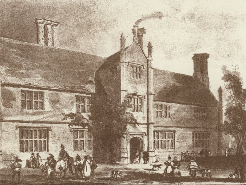 Thorpland Hall, Norfolk (litho) af Joseph (after) Nash