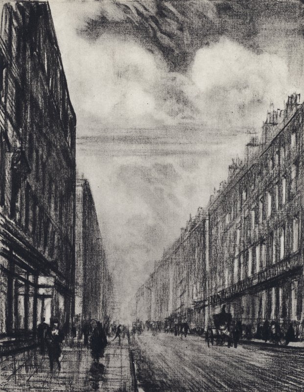 Baker Street (litho) af Joseph (after) Pennell