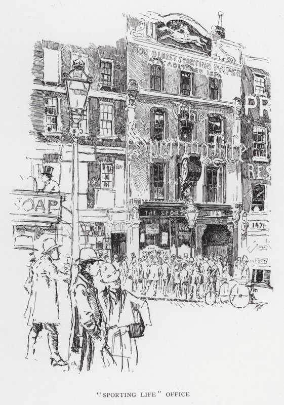 Kontoret "Sportsliv" (litho) af Joseph (after) Pennell