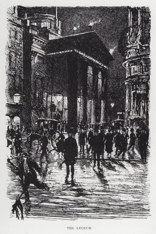 Lyceum (litho) af Joseph (after) Pennell