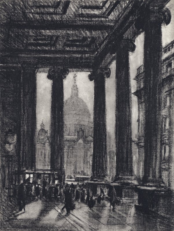 Postkontoret (litho) af Joseph (after) Pennell