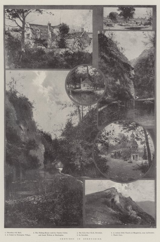Skitser i Derbyshire af Joseph Holland Tringham