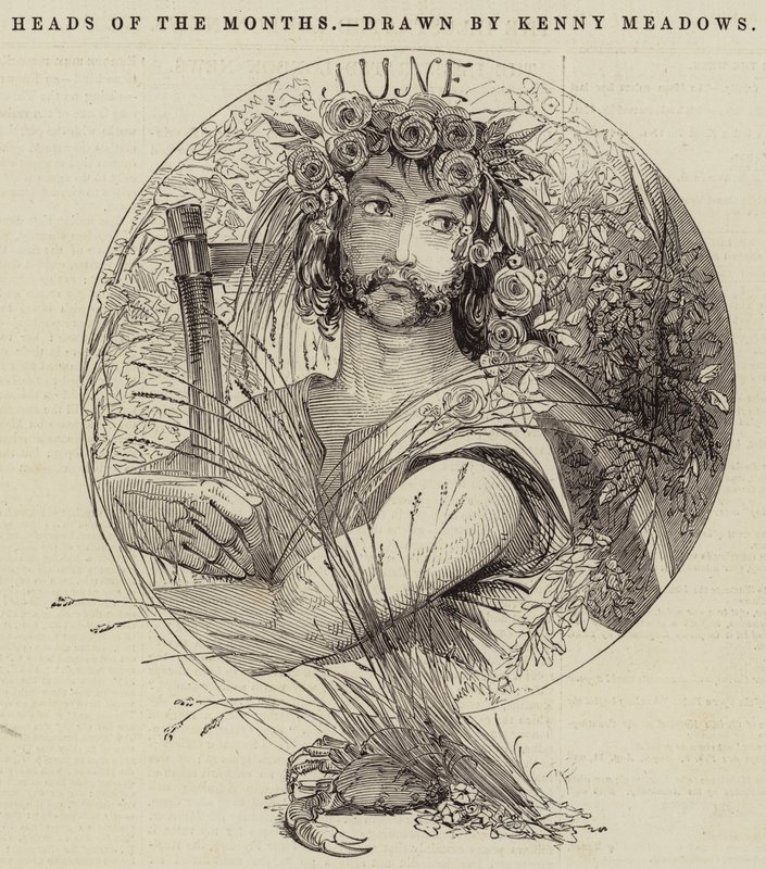 Månedens hoveder af Joseph Kenny Meadows