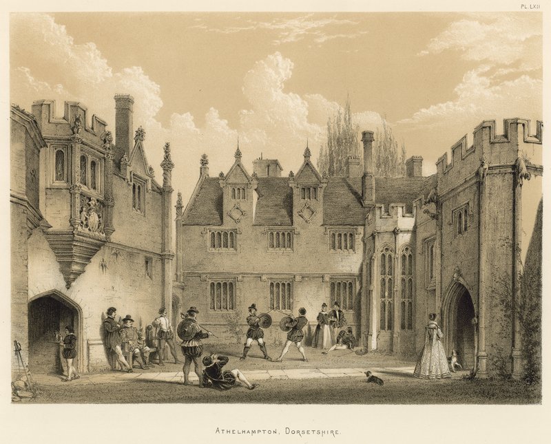 Athelhampton, Dorsetshire af Joseph Nash