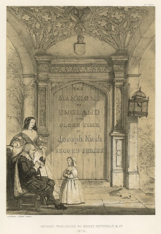 Døråbning, Coombe Abbey af Joseph Nash
