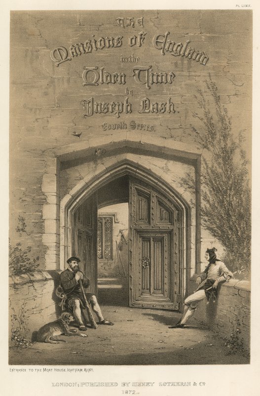 Indgang til Moat House, Ightham, Kent af Joseph Nash