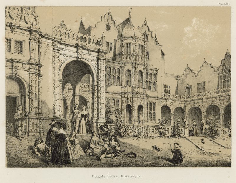 Holland House, Kensington af Joseph Nash