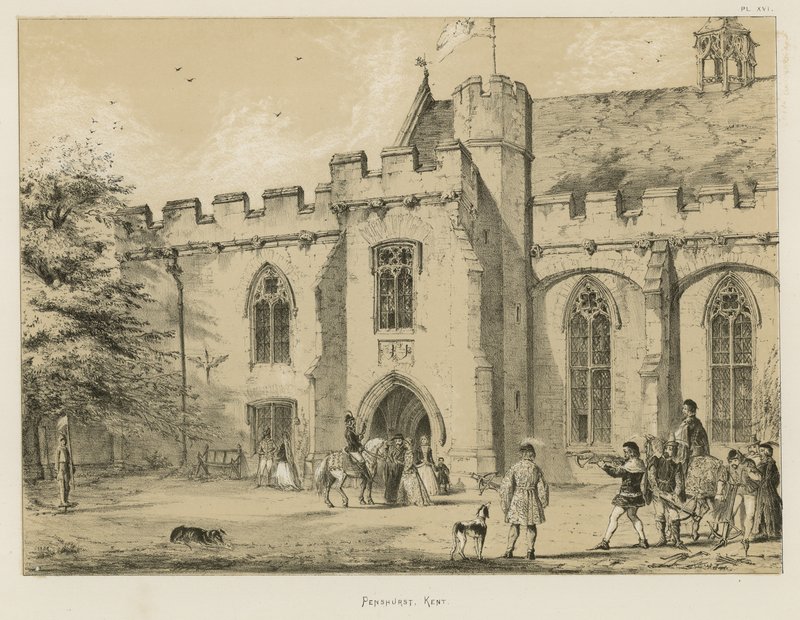 Penshurst, Kent af Joseph Nash