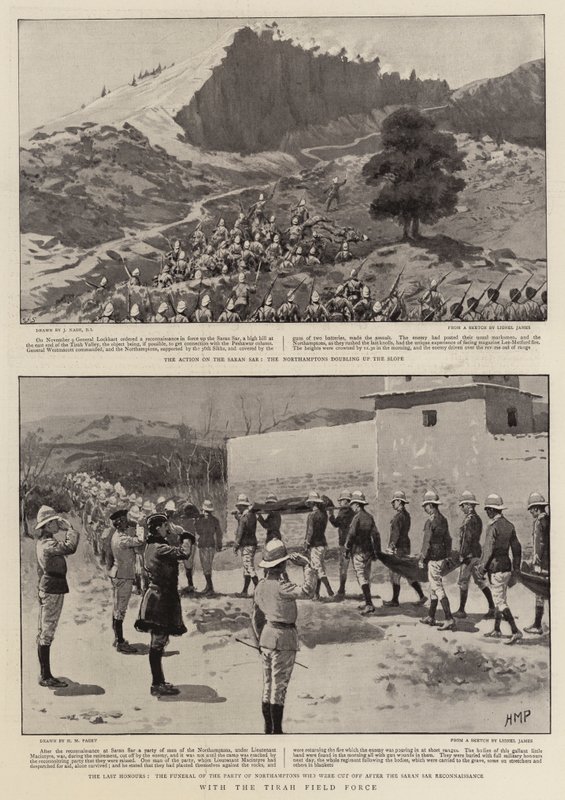Med Tirah Field Force af Joseph Nash